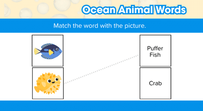 Animal Words - Match The Picture